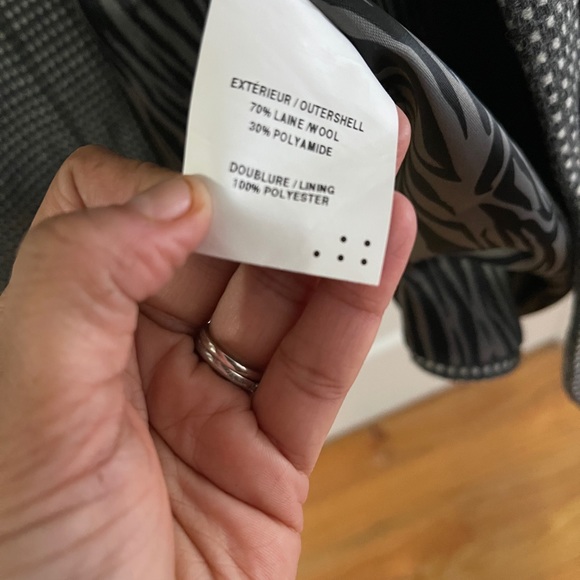 Soia & Kyo Tweed Herringbone Wool Coat - Picture 16 of 16